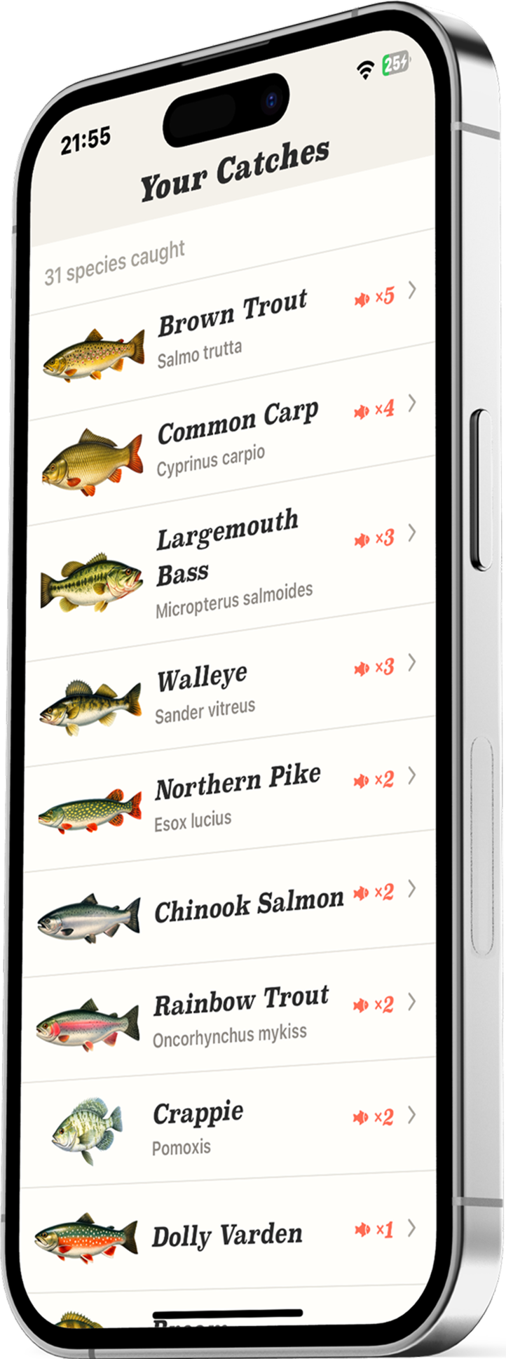 Stillwater app catches list