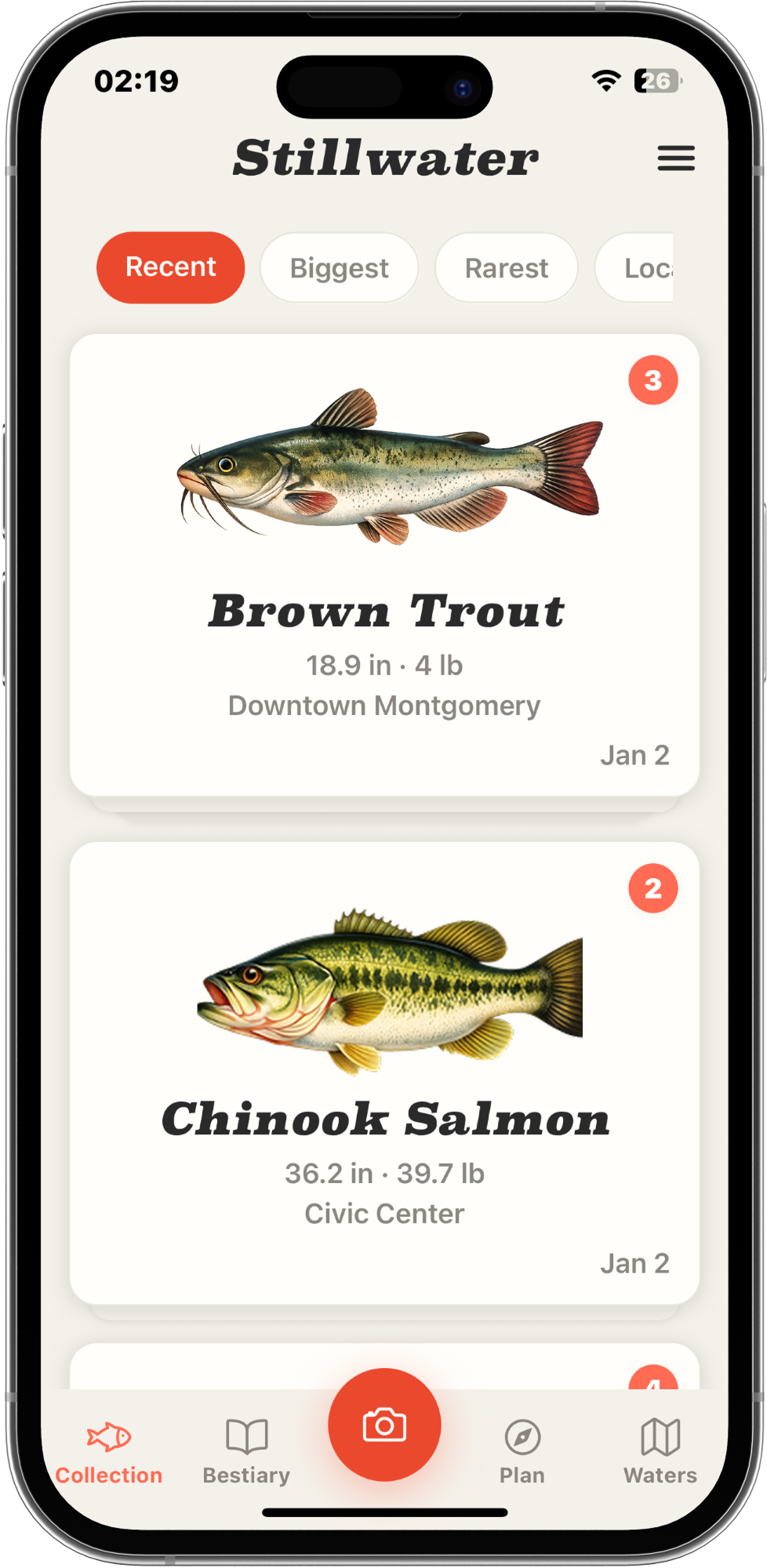 Stillwater app screenshot